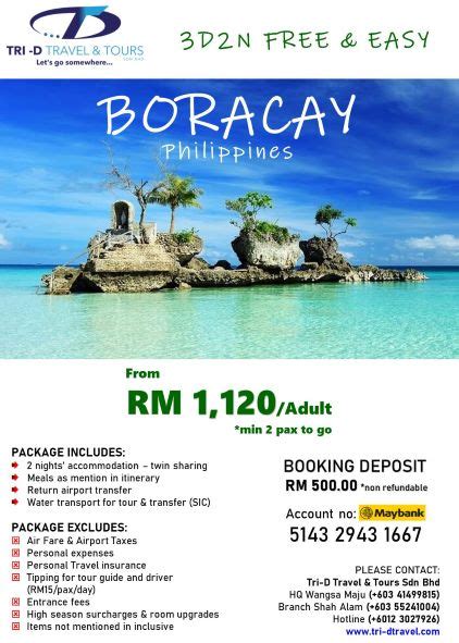3 days 2 nights boracay package with airfare  ₱ 5600